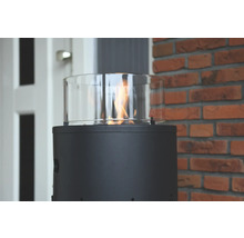 Ethanol buitenhaard met glazen cilinder