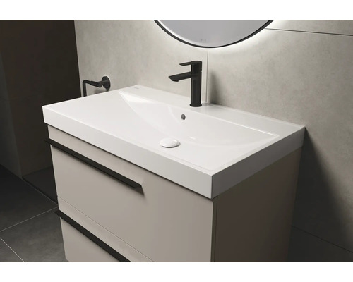 Wastafelonderkast met kraan en wastafel