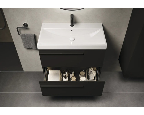 Wastafelmeubel met lade in badkamer