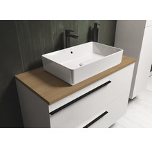 Badkamerwastafelmeubel met opzetwastafel en lades