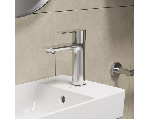 Wastafelkraan op een wastafel