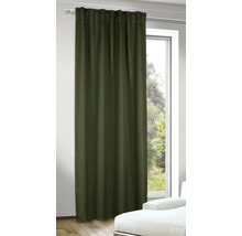 Gordijn voor het raam met gordijnrails