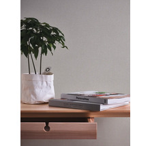 Decoratieve scène met kamerplant, boeken en houten console