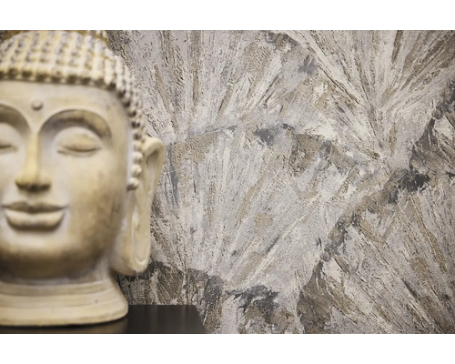 Decoratief Boeddhabeeld voor een wand met patroon