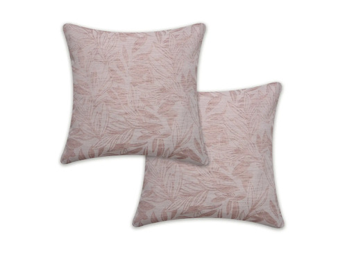 Twee kussens met bladmotief voor decoratieve doeleinden