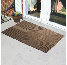 Deurmat met cirkelvormig patroon voor een voordeur