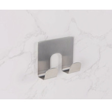 Metalen wandhouder met twee haken