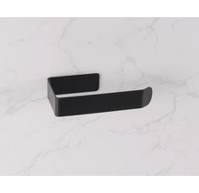 Zwarte toiletpapierhouder voor wandmontage
