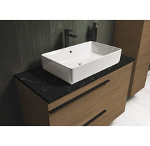 Badkamer wastafelmeubel met opzetwastafel en lades