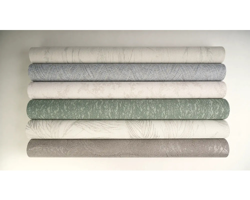 Stapel van verschillende rollen patroonbehang