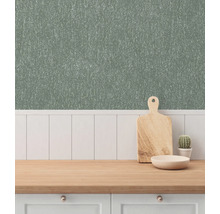 Decoratief interieur met behang, snijplank en plant