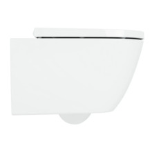 Hangend diepspoeltoilet van sanitair keramiek met toiletzitting