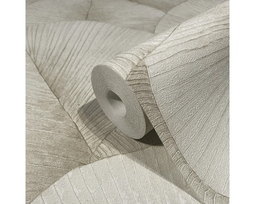 Rol behang met bladmotief