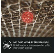 Vetfilter met reinigingsindicator