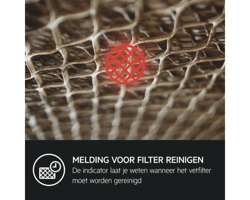 Vetfilter met indicatie voor reiniging
