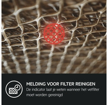 Vetfilter met reinigingsindicator