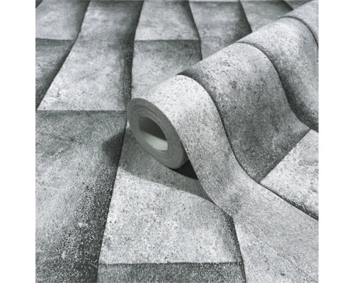 Rol behang met steenmotief