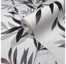 Behangrol met bladerenmotief