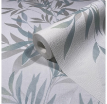 Rol behang met bladmotief