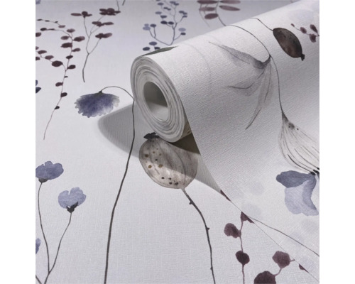 Behangrol met bloemmotief