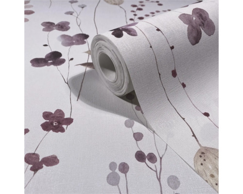 Rol behang met bloemmotief