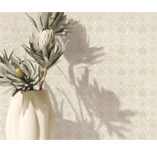 Decoratief behang met kronen, letters en bloemmotieven