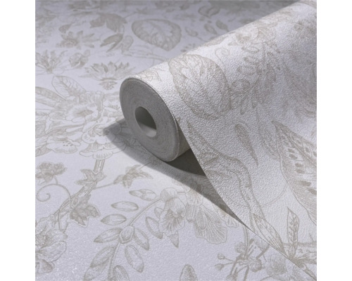 Rol papieren behang met bloemmotief