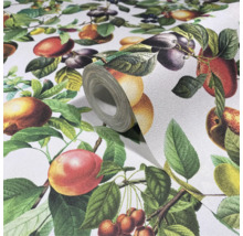 Behangrol met fruitmotieven