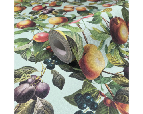 Behangrol met fruitpatroon