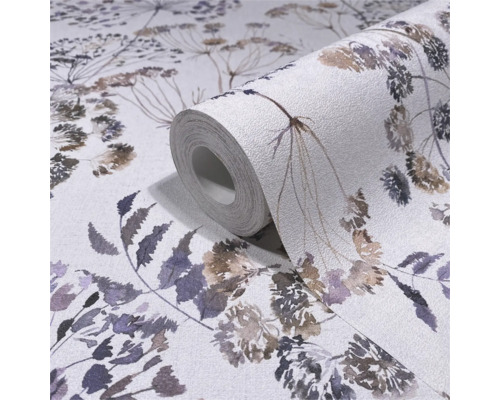 Behangrol met plantenmotief