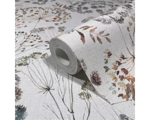 Rol behang met bloemmotief