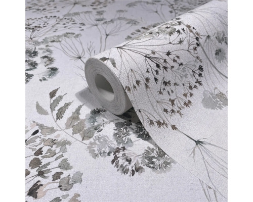 Behangrol met bloemmotief