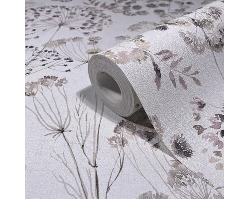 Rol behang met bloemmotief