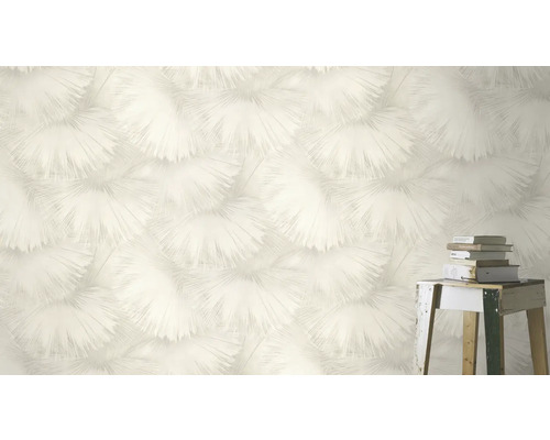 Behang met grafisch patroon op een muur