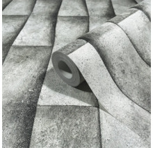 Rol behang met steenmotief