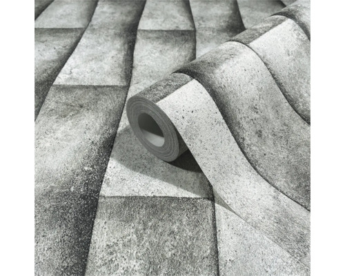 Rol behang met steenmotief