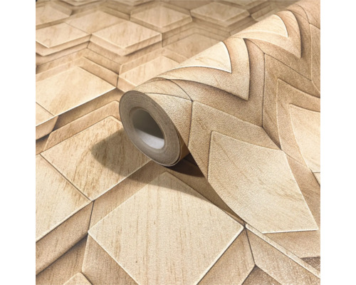 Rol behang met geometrisch motief