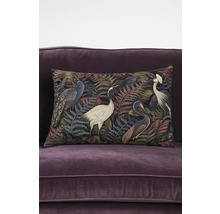 Decoratief kussen met vogelmotief op bank