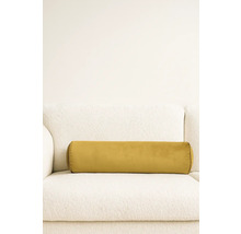 Geel rolkussen op een bank