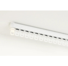 Gordijnrails van kunststof met glijders voor gordijnbevestiging