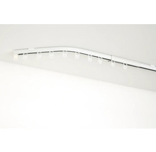 Gordijnrail met glijders aan een plafond