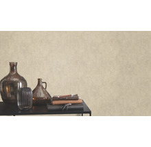 Decoratief behang met canvasstructuur en diverse woonaccessoires