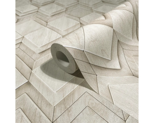 Rol behang met geometrisch ontwerp