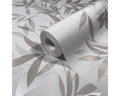 Behangrol met bladmotief