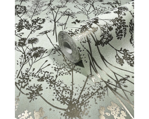Behangrol met plantenpatroon
