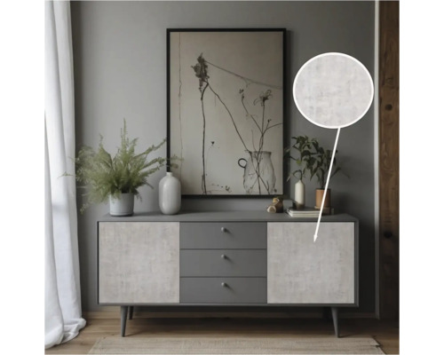 Modern dressoir met deuren en laden in de woonkamer