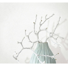 Decoratie met vaas en witte tak