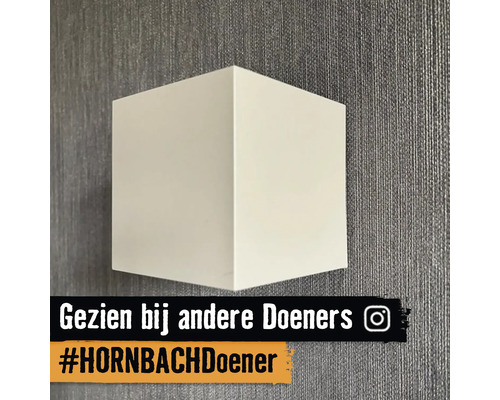 Vierkante witte wandlamp