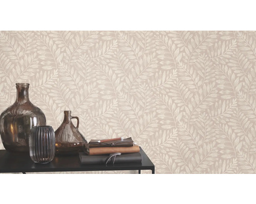 Decoratief behang met bladerpatroon voor binnenshuis