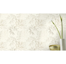 Behang met bladerpatroon